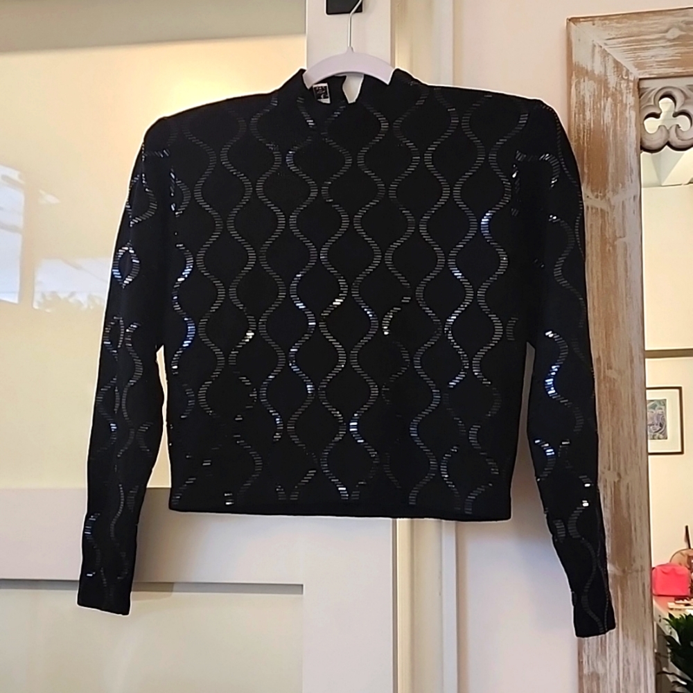 St John knit sequin top